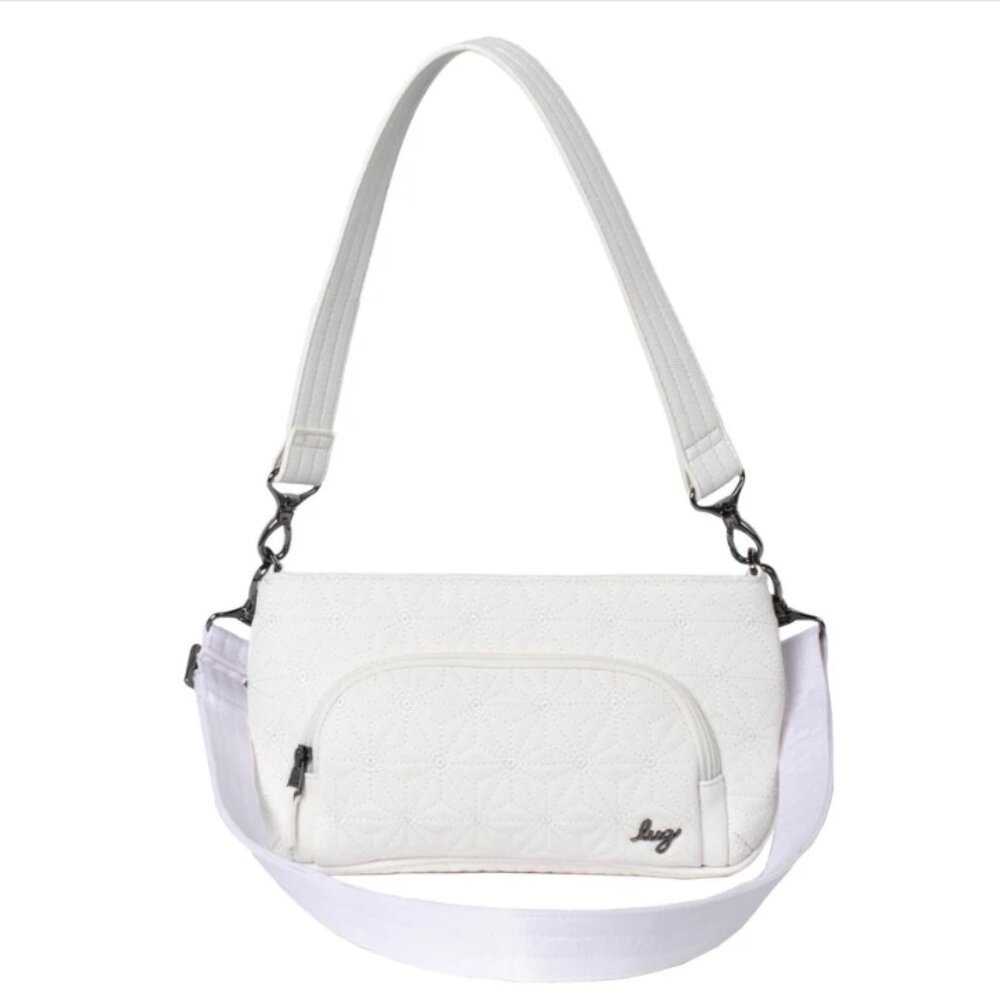 Brand New Lug White Flyer Matte Luxe VL Convertible Crossbody Bag